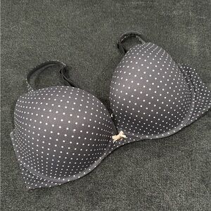 Victoria's Secret Black and White Polka Dot Bra